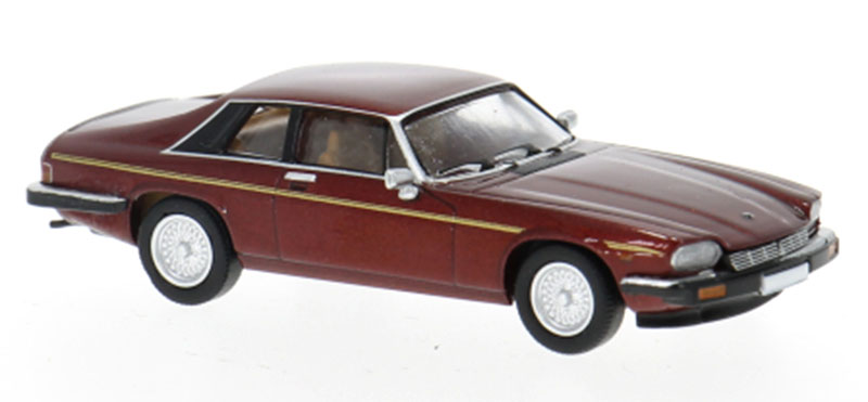 Jaguarジャガー XJ-S ダークレッドメタリック 1981 高級クーペ 模型 モデル / PCX87 1/87 ミニカー 模型