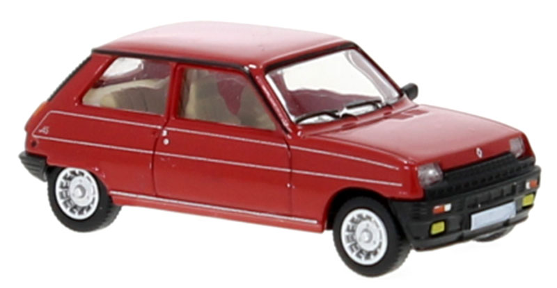 Renaultルノー 5 アルピーヌ 1980 赤いこと 運動競技ハッチ ひな形 ダイキャスト ひな形 / PCX87 1/87 ミニカー ひな形