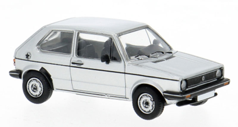 Volkswagenフォルクスワーゲン ゴルフI 1980 シルバー 旧車 模型 ダイキャスト / PCX87 1/87 ミニカー 模型