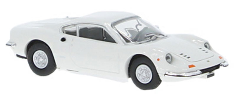 Ferrariフェラーリ ディーノ 246 GT 1969 ホワイト スポーツカー 模型 モデル / PCX87 1/87 ミニカー 模型