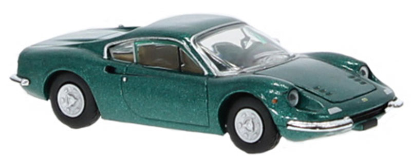 Ferrariフェラーリ ディーノ 246 GT 1969 グリーンメタリック スポーツカー 模型 / PCX87 1/87 ミニカー 模型
