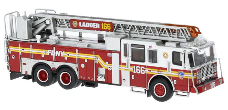 Ferraraフェラーラ ウルトラ FDNY 消防車 2013 はしご車 緊急車両 模型 モデル / PCX87 1/87 ミニカー 模型