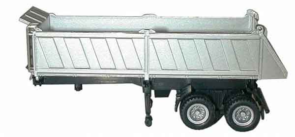 グラベルトレーラー 26ft 砂利運搬 荷台 働く車 模型 ダイキャスト モデル / PROMOTEX 1/87 建設機械模型