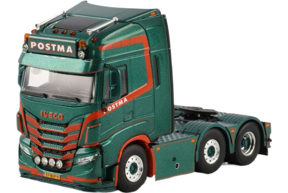 Postma Grijpskerk Iveco S Way AS High 6x2 ツインステア / WSI 1/50 ミニカー ひな型