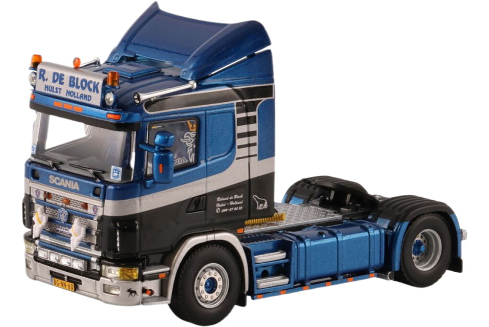 Roland de Block Scania 4 Series 平ったい大屋根 / WSI 1/50 ミニカー ひな形