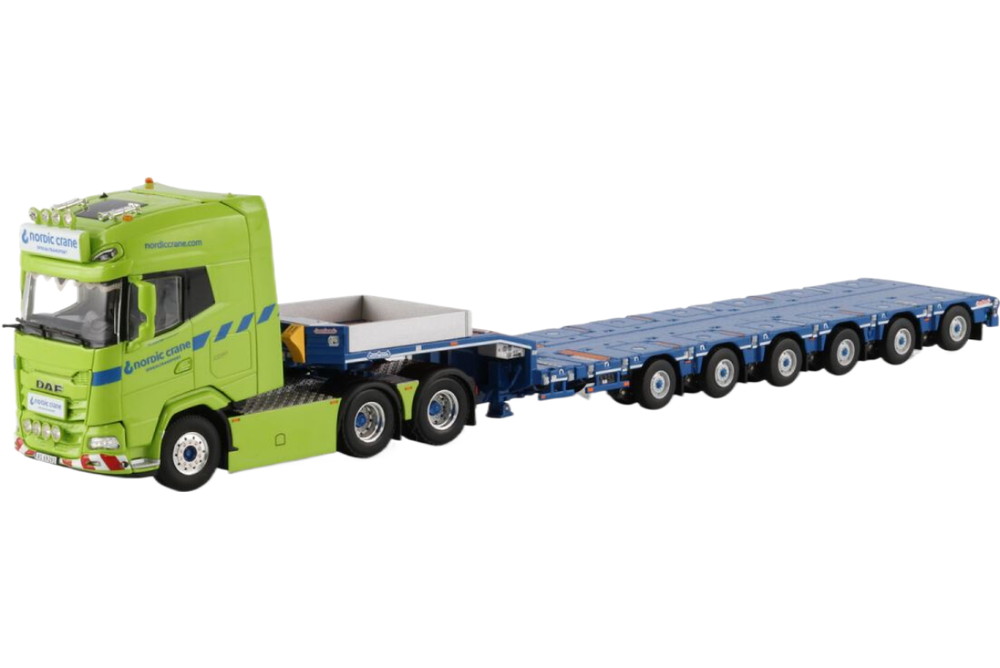Nordic Crane Kynningsrud DAF XG+ ローローダー / WSI 1/50 ミニカー 模型