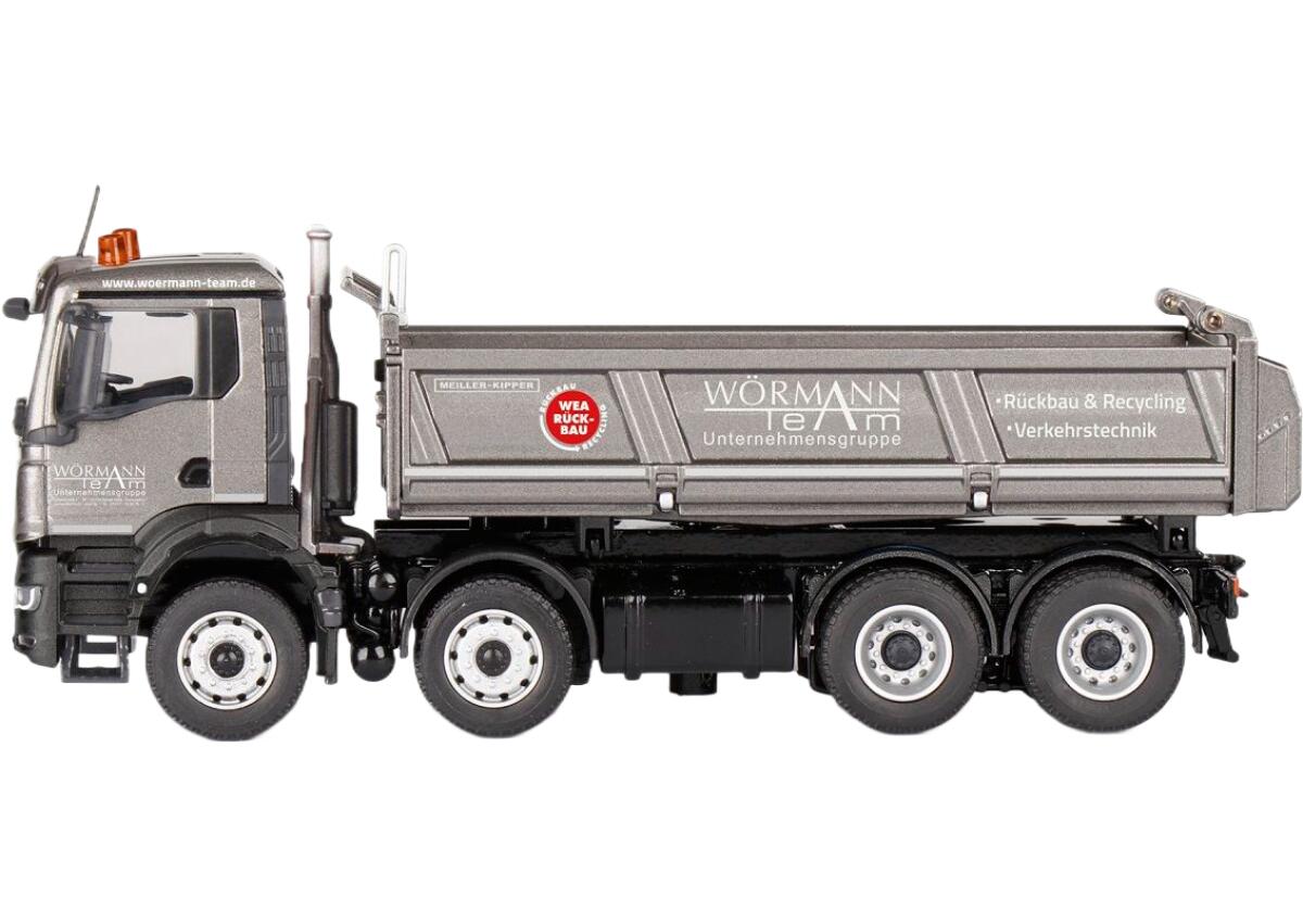 Woermann MAN TGS NN 8x4 Meillerマイラー Three-Way Tipper3転ダンプ車 貨物自動車 ひな形 /Conrad 1/50