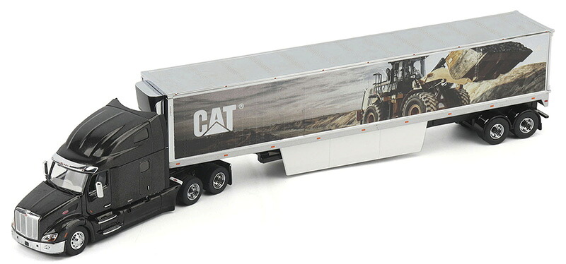 Peterbilt 579 Ultra Loft Tractorトラクター Black Caterpillarキャタピラー Trailer / Diecast Masters 1/50 トラック商用車|ラストホビー
