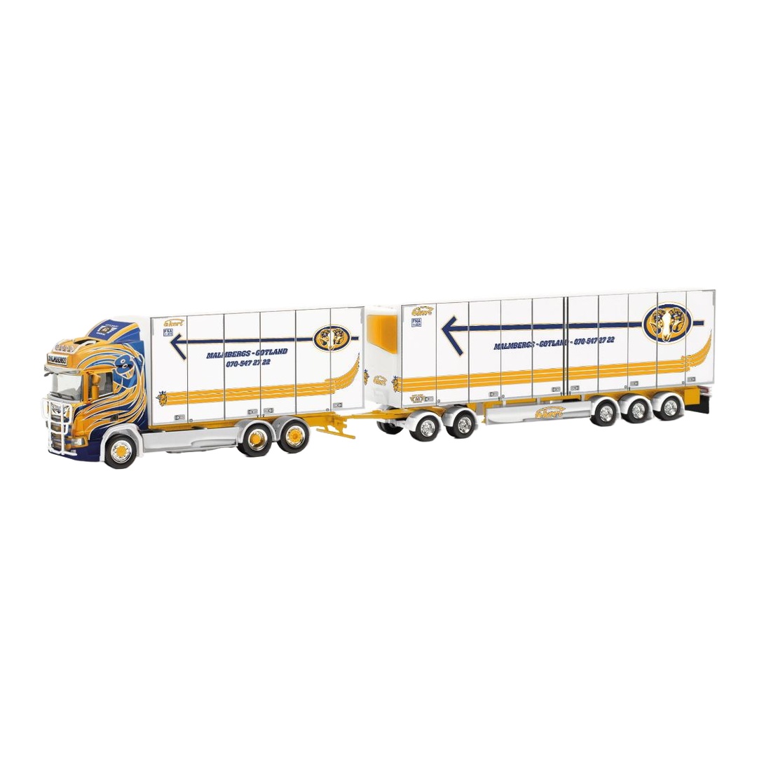 Malmbergs Akeri スカニア CR20HD スウェーデンコンビ トレーラー / Herpa 1/87 トラック模型