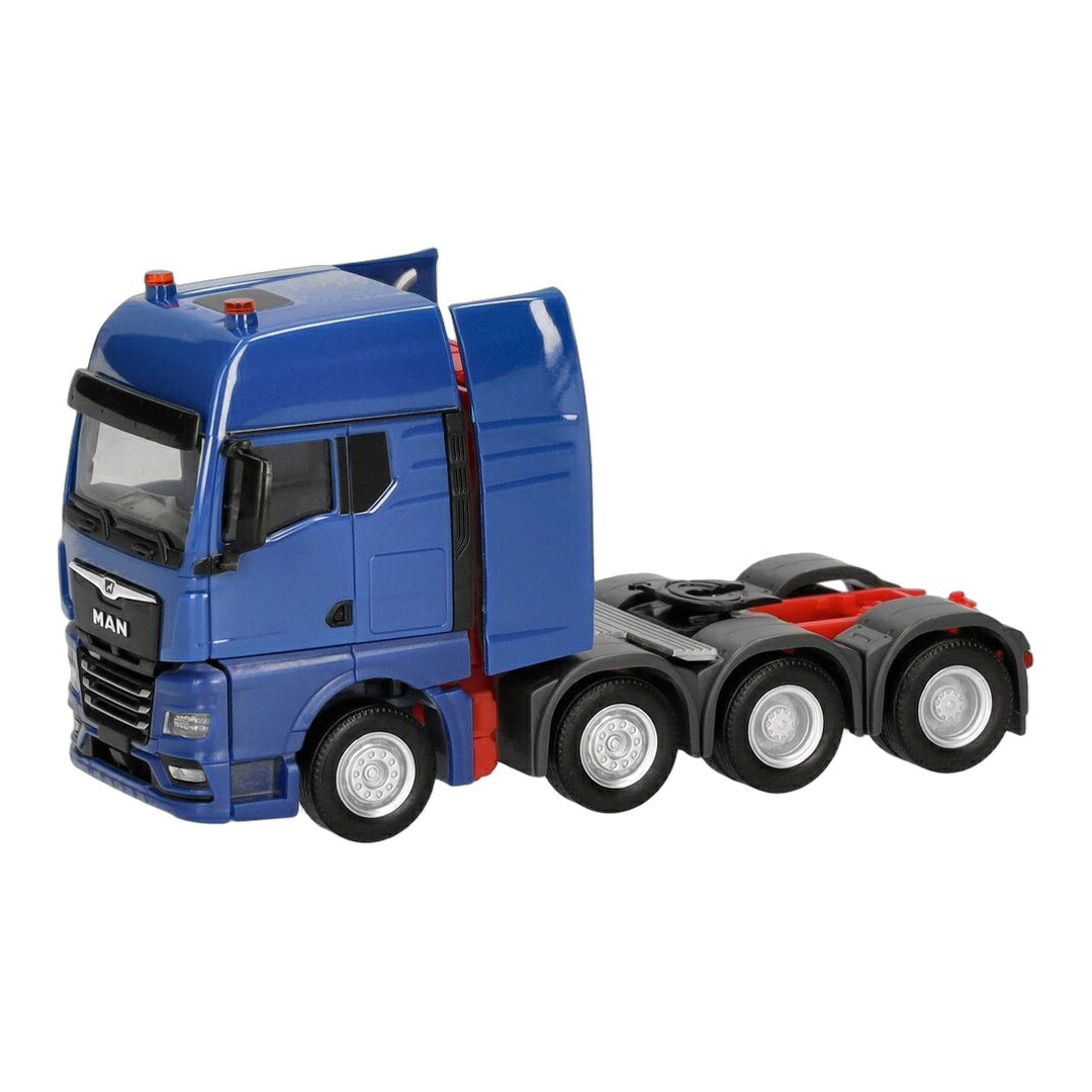 MAN TGX GX 掛け目物トラクタ 4軸 青碧 トレーラ頭顱 / Herpa 1/87 貨物自動車ひな形