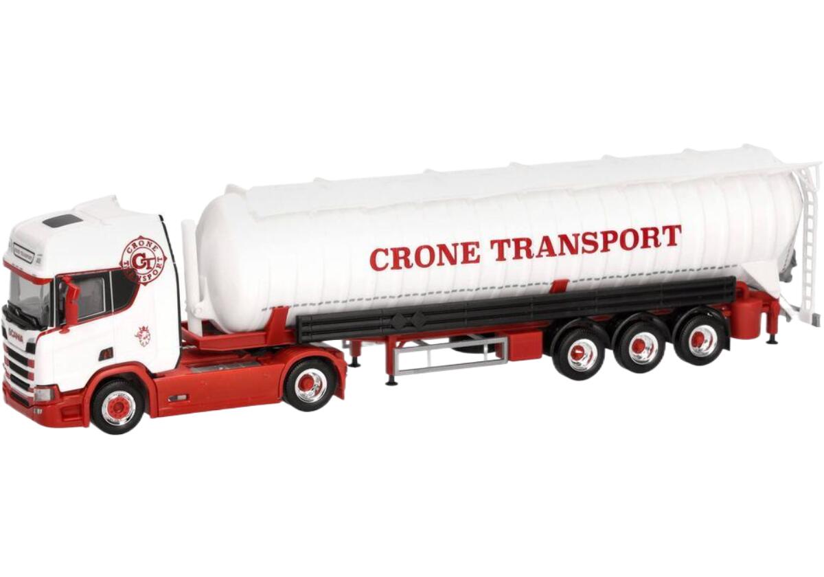Crone Handel und Transport Scaniaスカニア CR 20 HD silo semitrailerサイロセミトレーラー トラック 模型 /Herpa 1/87