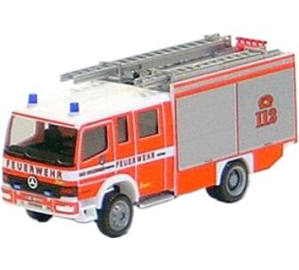 Feuerwehr Bad Krozingen Mercedes Benzメルセデスベンツ Atego LF16/12 ミニカー /Herpa 1/87 車-おもちゃ-乗り物のおもちゃ
