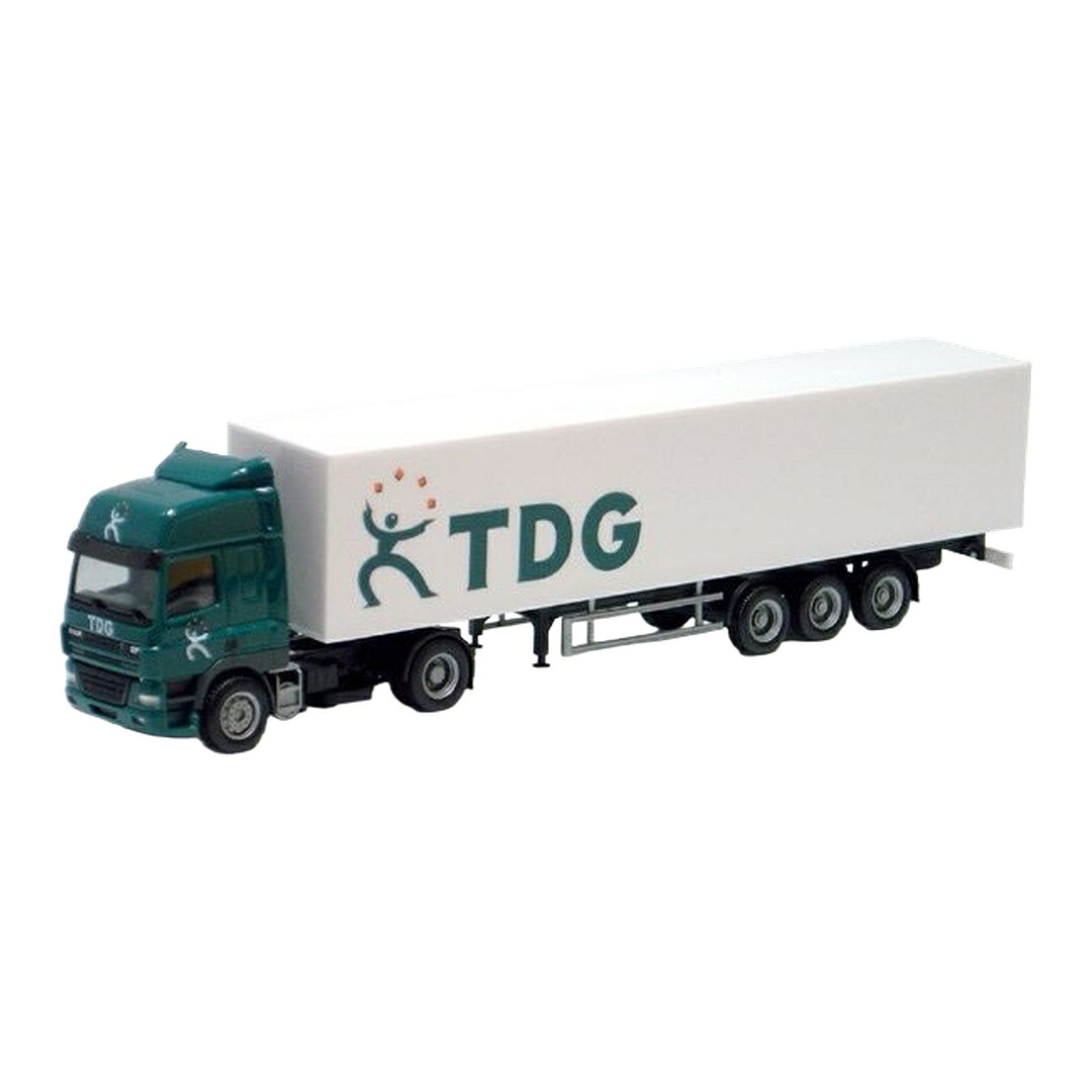 TDG DAF CF ボックス セミトレーラー / Herpa 1/87 トラック模型｜ラストホビー