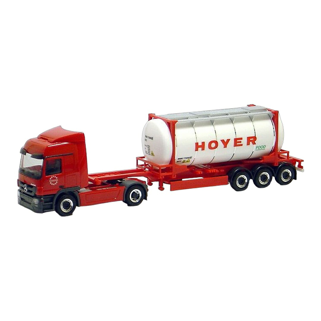 Hoyer Group メルセデス・ベンツ Actros L 08 20フィート タンカーコンテナ セミトレーラー / Herpa 1/87 トラック模型｜ラストホビー 7,980円