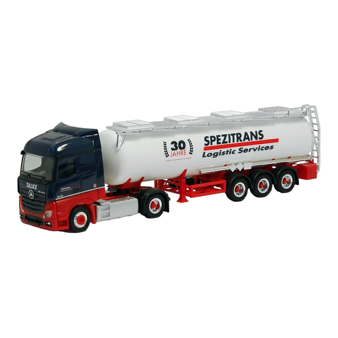 Grimmener Spezitrans Talke メルセデス・ベンツ アクトロス ストリームスペース 2.5 ケミカルタンクトレーラー / Herpa 1/87 ミニカー トラック模型