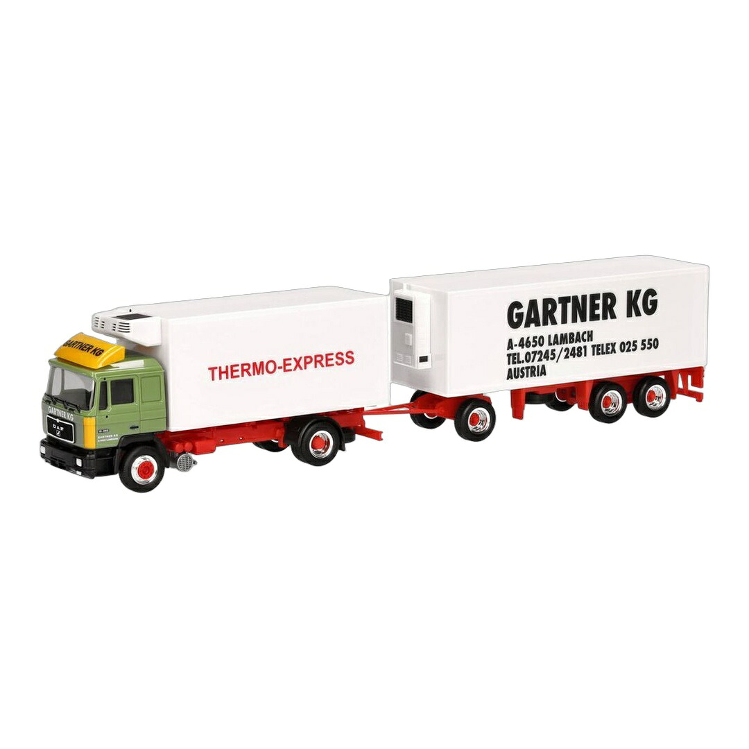 Gartner KG MAN F90 冷凍冷蔵 ボックストレーラー 2軸/3軸 冷凍車 / Herpa 1/87 トラック模型