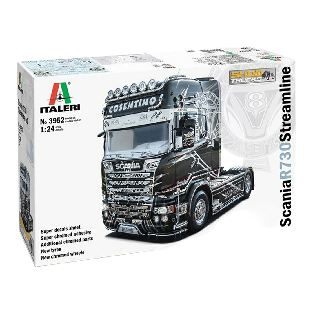 スカニア R730 ストリームライン トラクター トレーラーヘッド / ITALERI 1/24 模型模型