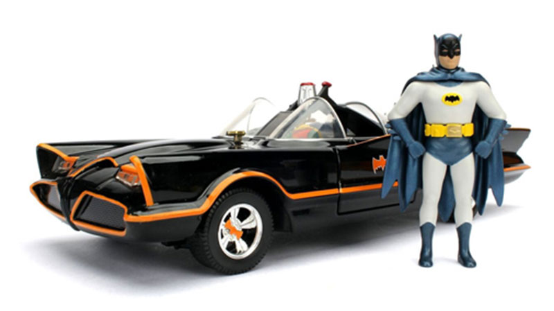 Batmobile with Batman Figure 1966 Classic TV Series / JADA 1/24 ミニカー 模型