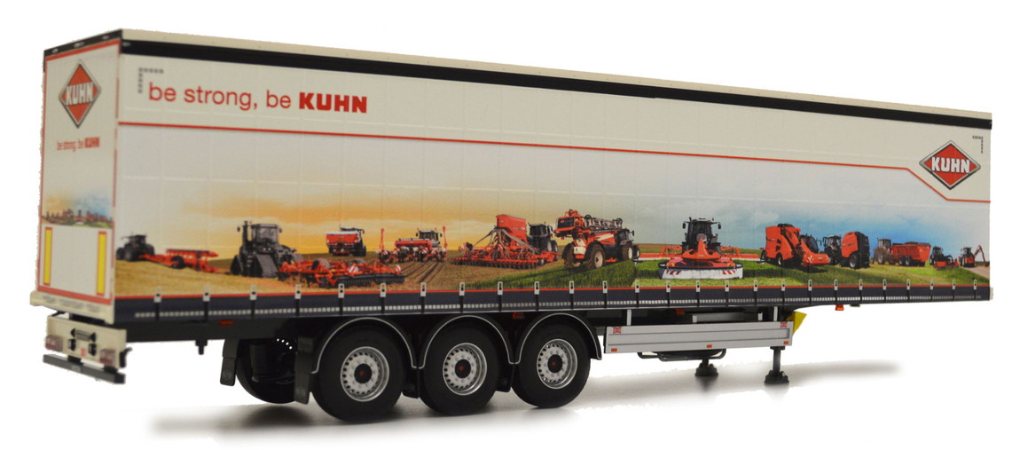 【取っておく】Pacton カーテンサイダートレーラー Kuhnキューン目論む / margemodel 1/32 ミニカー