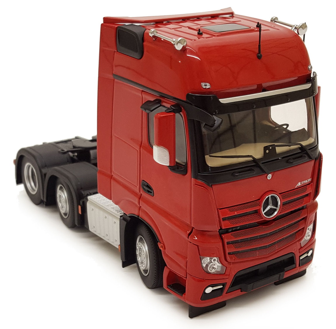 【取っておく】Mercedes-Benzメルセデスベンツ Actrosアクトロス Gigaspaceギガ空白文字 6x2 赤いこと / margemodel 1/32 ミニカー