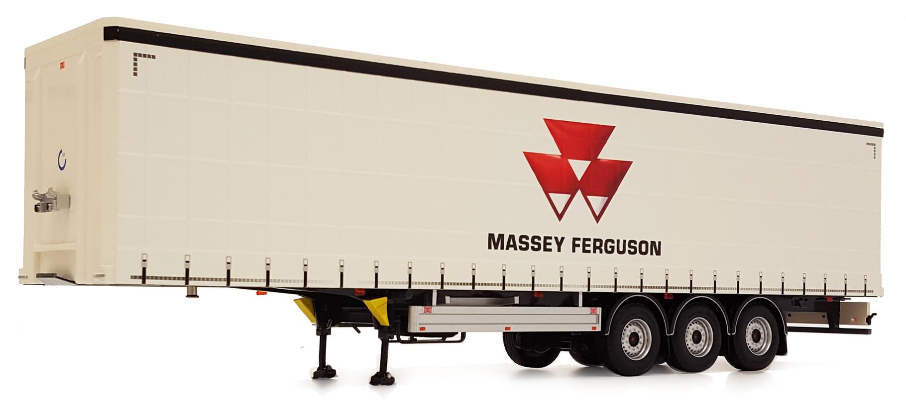 【取って置く】Pactonカーテンサイダートレーラー Massey Fergusonマッセイファーガソンデザイン / margemodel 1/32 ミニカー
