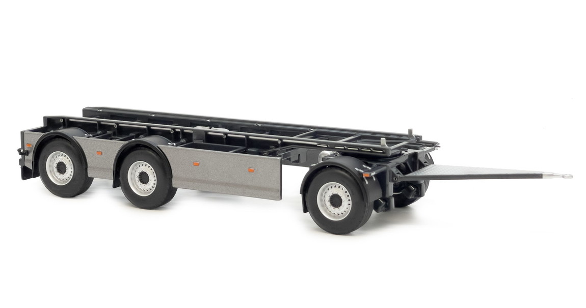 【取って置く】GS Meppel 引っ掛かり昇降機 容れものトレーラ Scania ダークグレーメタリック / margemodel 1/32 ミニカー
