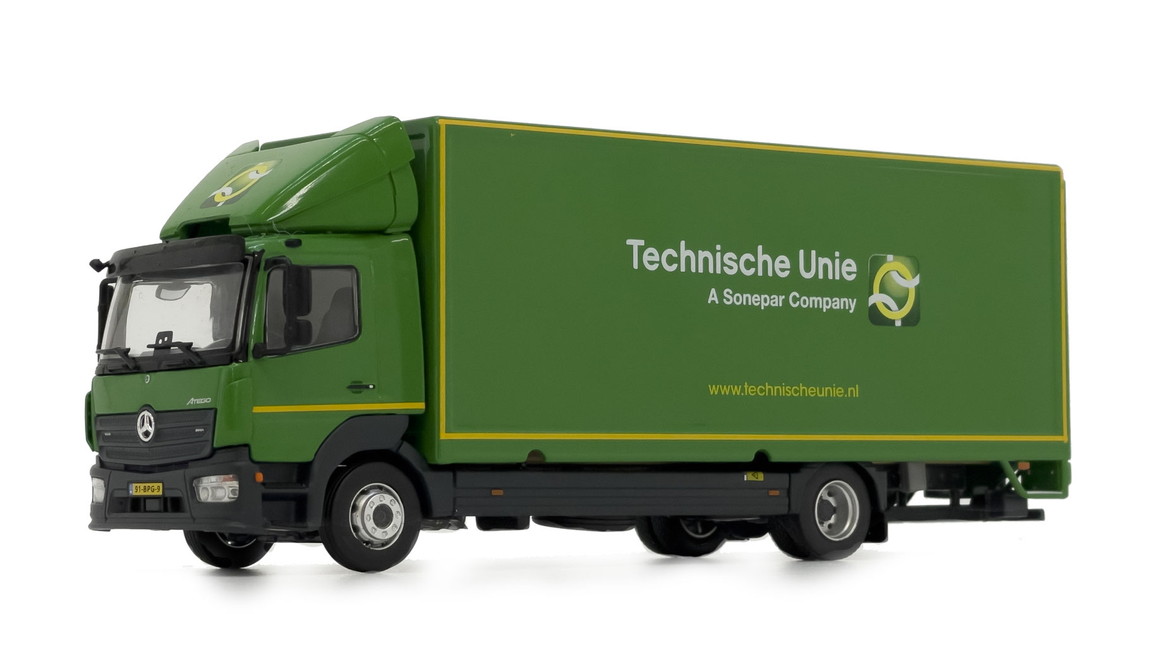 【取っておく】Mercedes-Benzメルセデスベンツ Atego 緑であること Technische Unie目論む / margemodel 1/50 ミニカー
