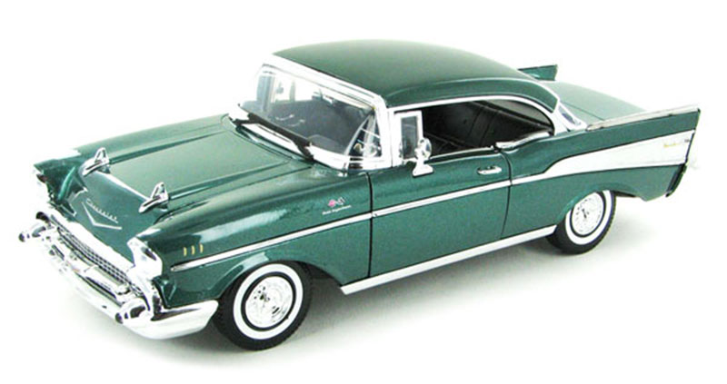 Chevroletシボレー Bel Air 1957 Dark Green / Motor Max 1/18 ミニカー 模型｜ラストホビー