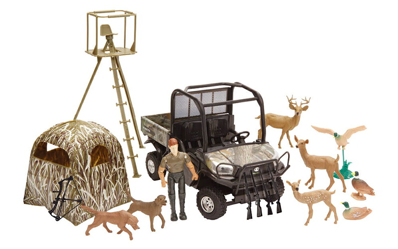 Kubotaクボタ Hunting Play Set / NEW-RAY 1/24 ジオラマ・アクセサリー 模型|ラストホビー
