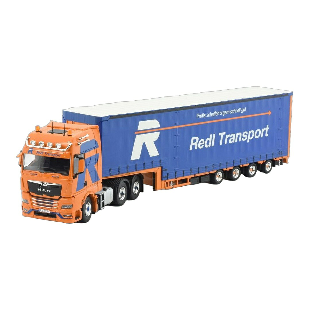 Redl Transport MAN TGX GX カーテンサイド セミトレーラー / TEKNO 1/50 トラック模型