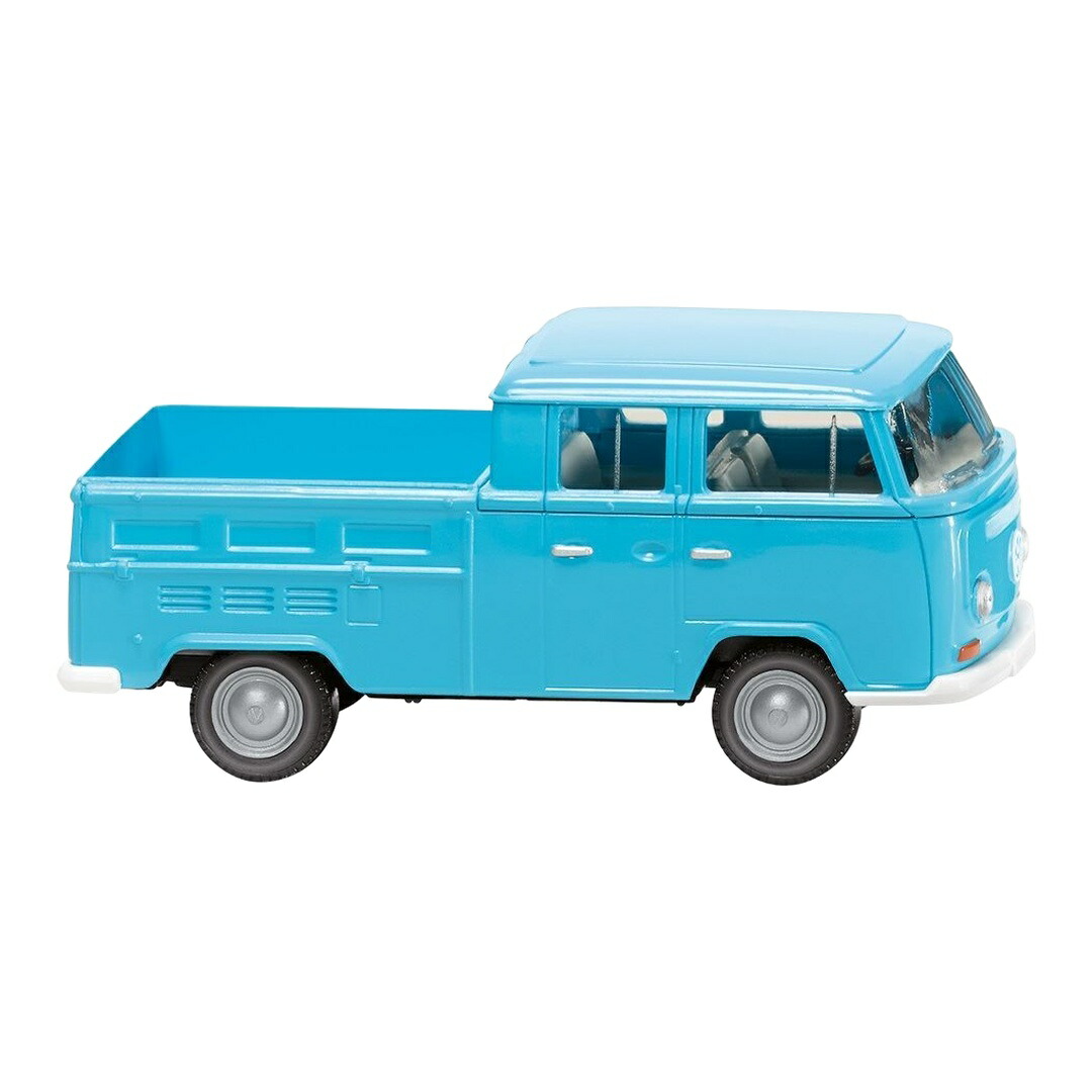 フォルクスワーゲン T2 ダブルキャビン アイスブルー ピックアップ / Wiking 1/87 ミニカー