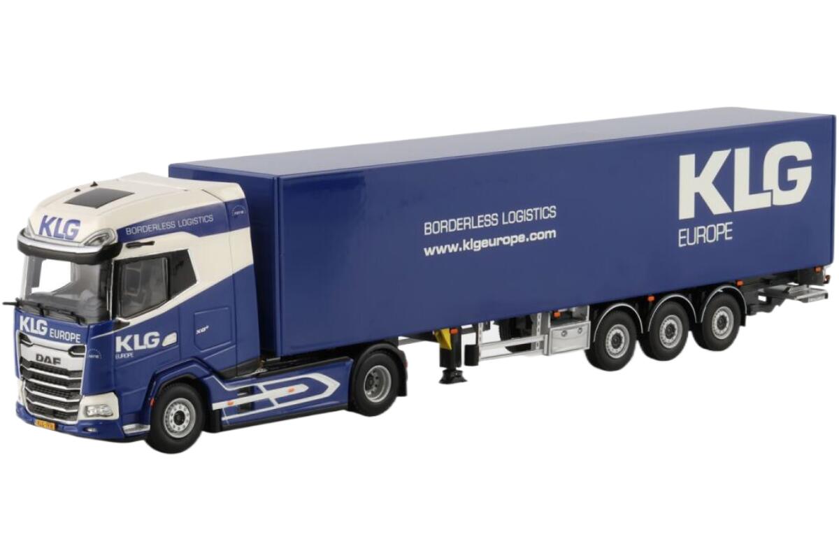 KLG Europe DAF XG+ MY25 box semitrailerボックスセミトレーラー トラック 模型 /WSI 1/50