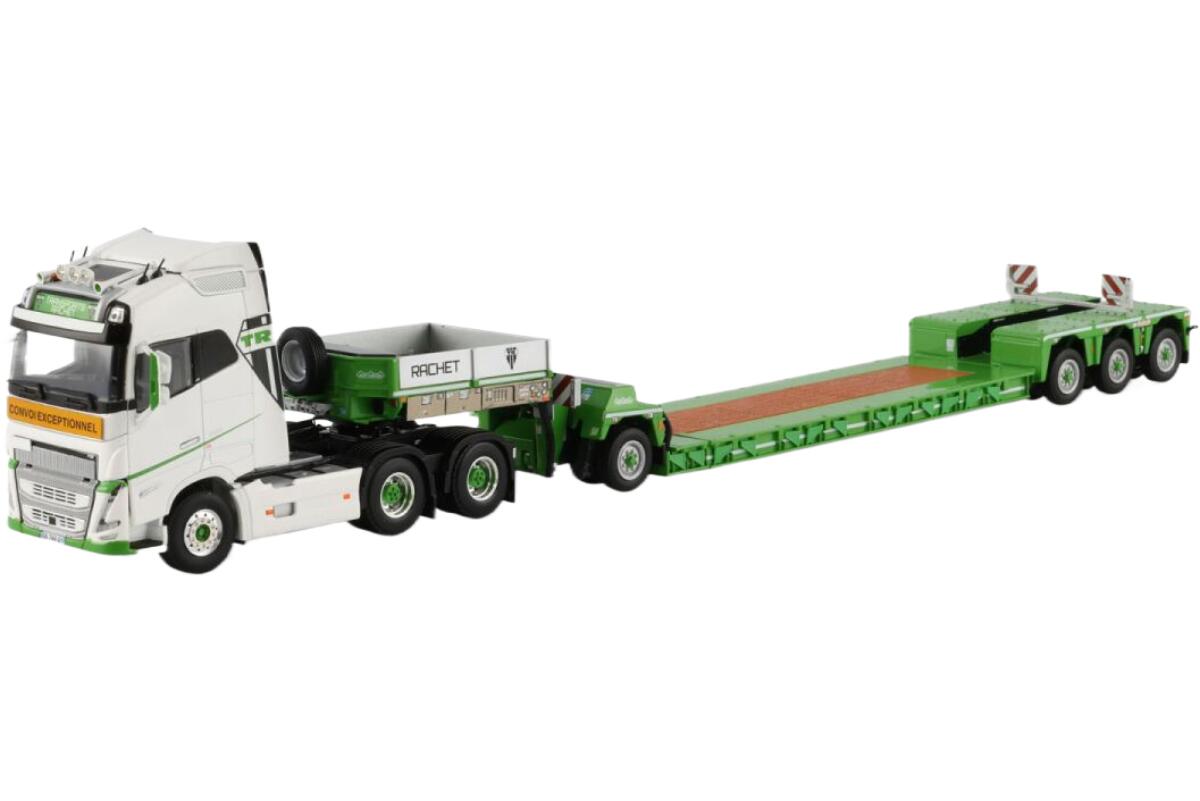 Rachet Volvoボルボ FH5 Globetrotter low loader低床トレーラー トラック 模型 /WSI 1/50