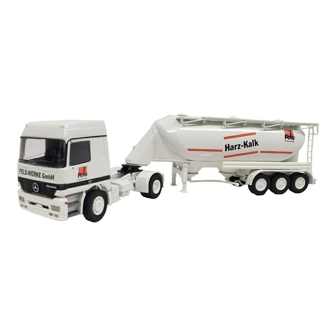 メルセデスベンツ Mercedes Benz アクトロス スピッツァー バルクタンクトレーラー FELS HARZ KALK / CONRAD 1/50 ミニカー トラック模型｜ラストホビー