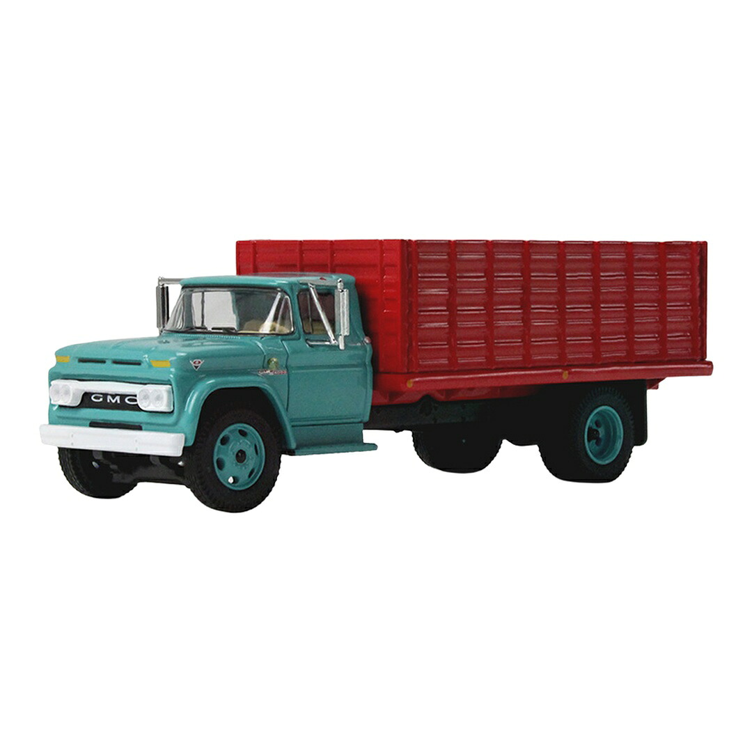 GMC 4000 Grain Truck貨物自動車 Turquoise and Red / DCP 1/64 ひな型