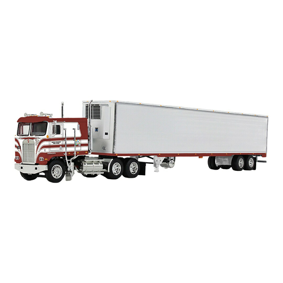 Kenworthケンワース K100 COE Flat Top and 53\u0027 Utility Trailerトレーラ / DCP 1/64 ひな形
