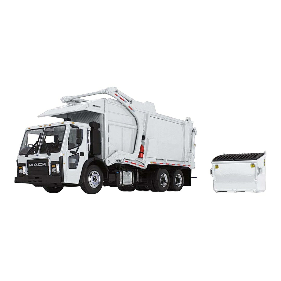 マック Mack LR マクニールス メリディアン フロントローダー ゴミ収集車 ホワイト / FIRST GEAR 1/34 ミニカー トラック模型|ラストホビー