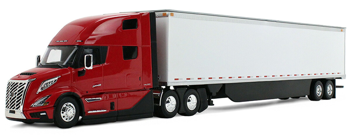 Volvoボルボ VNL 860 High-Roof Sleeper Cab Red with 53 / FIRST GEAR 1/50 模型|ラストホビー