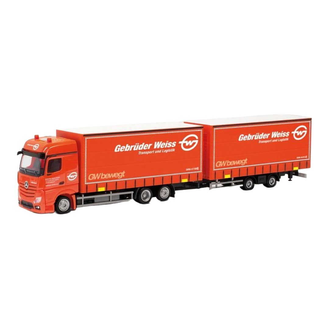 Gebruder Weiss メルセデス・ベンツ アクトロス BigSpace ボリュームトレーラー / Herpa 1/87 ミニカー トラック模型｜ラストホビー 9,636円