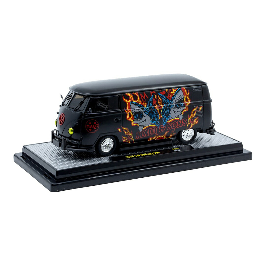 VWフォルクスワーゲン Delivery Van 1960 Maui \u0026 Sons インチ Blac / M2MACHINES 1/24 ひな形