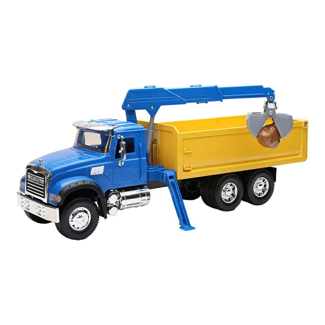 Mackマック Granite Dump Truckダンプトラック with Loading Crane and Roc / NEW-RAY 1/18 模型｜ラストホビー