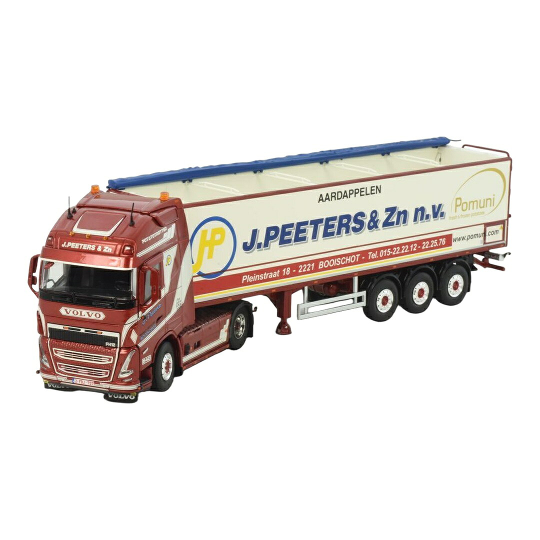 J.Peeters & Zn ボルボ FH05 Globetrotter XL 4x2 ポテトセミトレーラー / Tekno 1/50 ミニカー トラック模型|ラストホビー