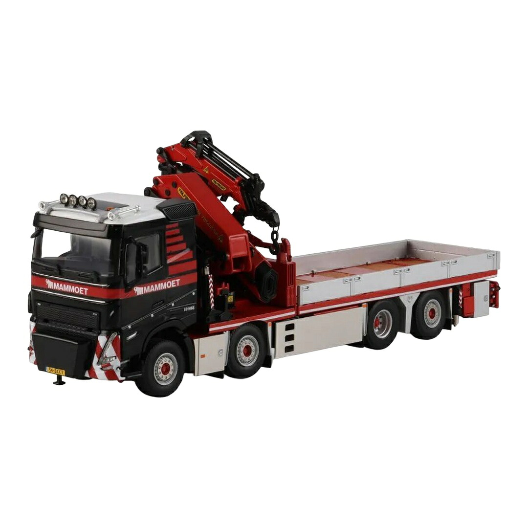 Mammoet ボルボ FH05 8x2 フラットベッド Palfinger クレーン付トラック / WSI 1/50 ミニカー トラック模型｜ラストホビー 36,985円
