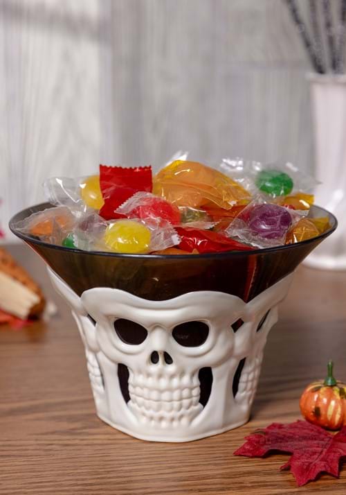 11cm スカル キャンディボウル デコレーション プラスチック製 ハロウィン飾り