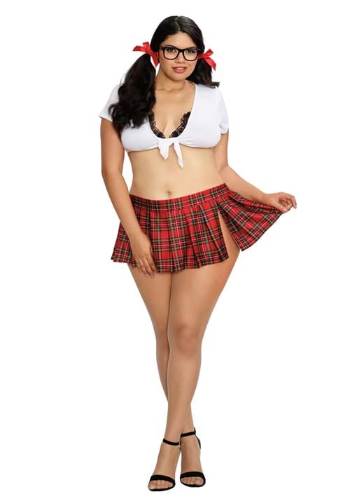 大きいサイズ セクシークロップトップ女子高生セット 女性用イベント ハロウィン コスプレ 大人女性