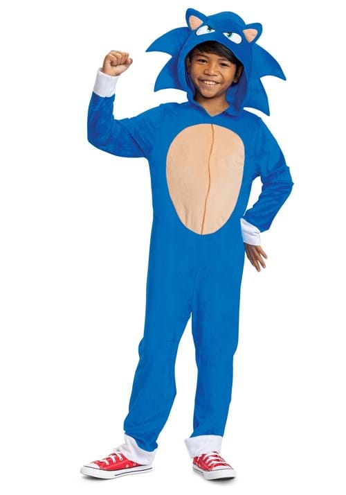 ソニック・ザ・ムービー2 子供用クラシックコスチューム ハロウィン コスプレ衣装画像