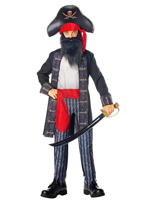 キッズ ブラックヒゲ 海賊 コスチューム ハロウィン コスプレ衣装|ラストホビー