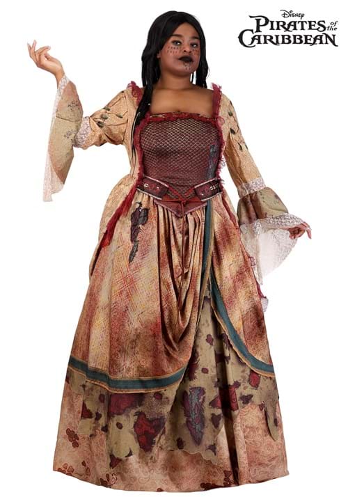 レディース 大きいサイズ デラックス Disneyディズニー パイレーツオブカリビアン ティアダルマ コスチューム　ハロウィンコスプレ
