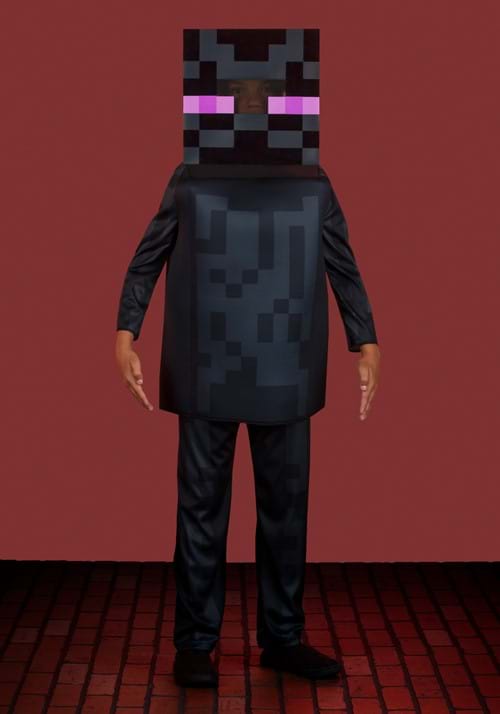 Minecraft マインクラフト エンダーマン コスプレ コスチューム キッズ ハロウィン 仮装 子供用 男の子 ゲーム キャラクター 衣装 イベント パーティー なりきり 文化祭 学園祭｜ラストホビー