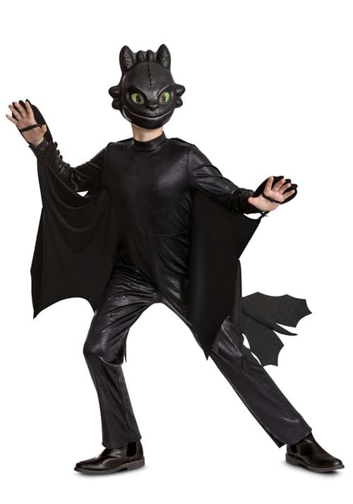 ヒックとドラゴン Toothless コスプレ コスチューム キッズ ハロウィン 仮装 映画 キャラクター デラックス 衣装 子供用 男の子 イベント パーティー｜ラストホビー